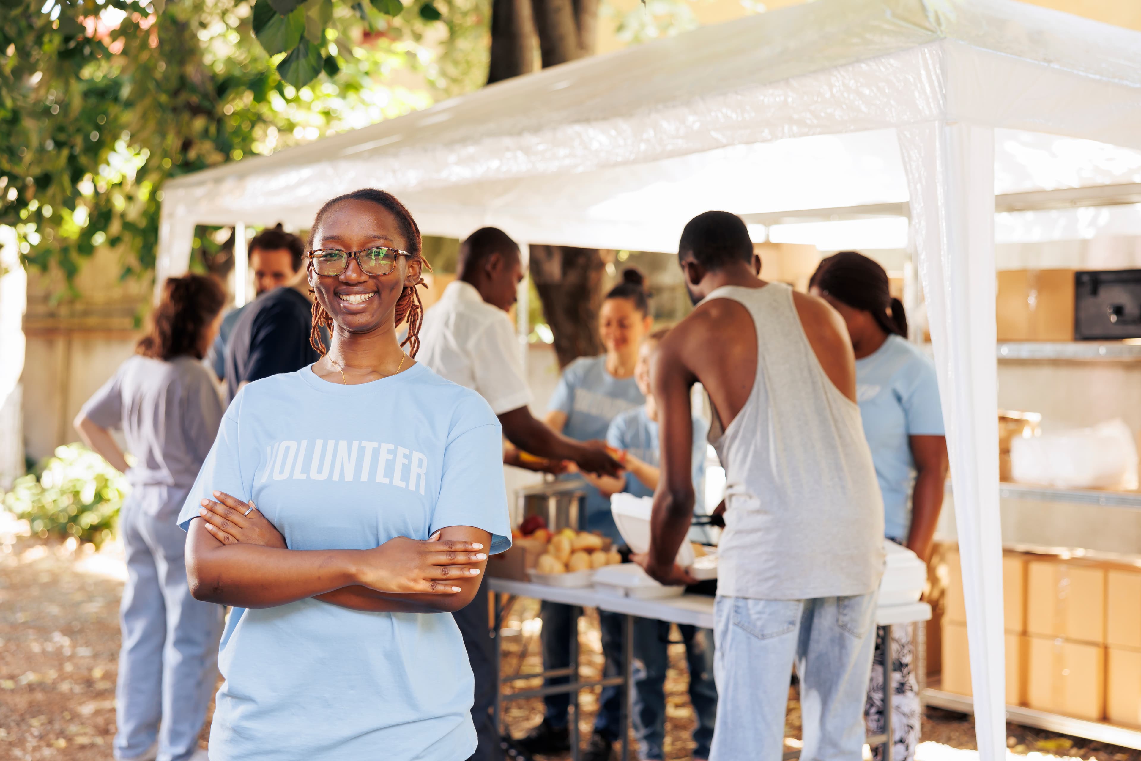 Peace for Development team and community members